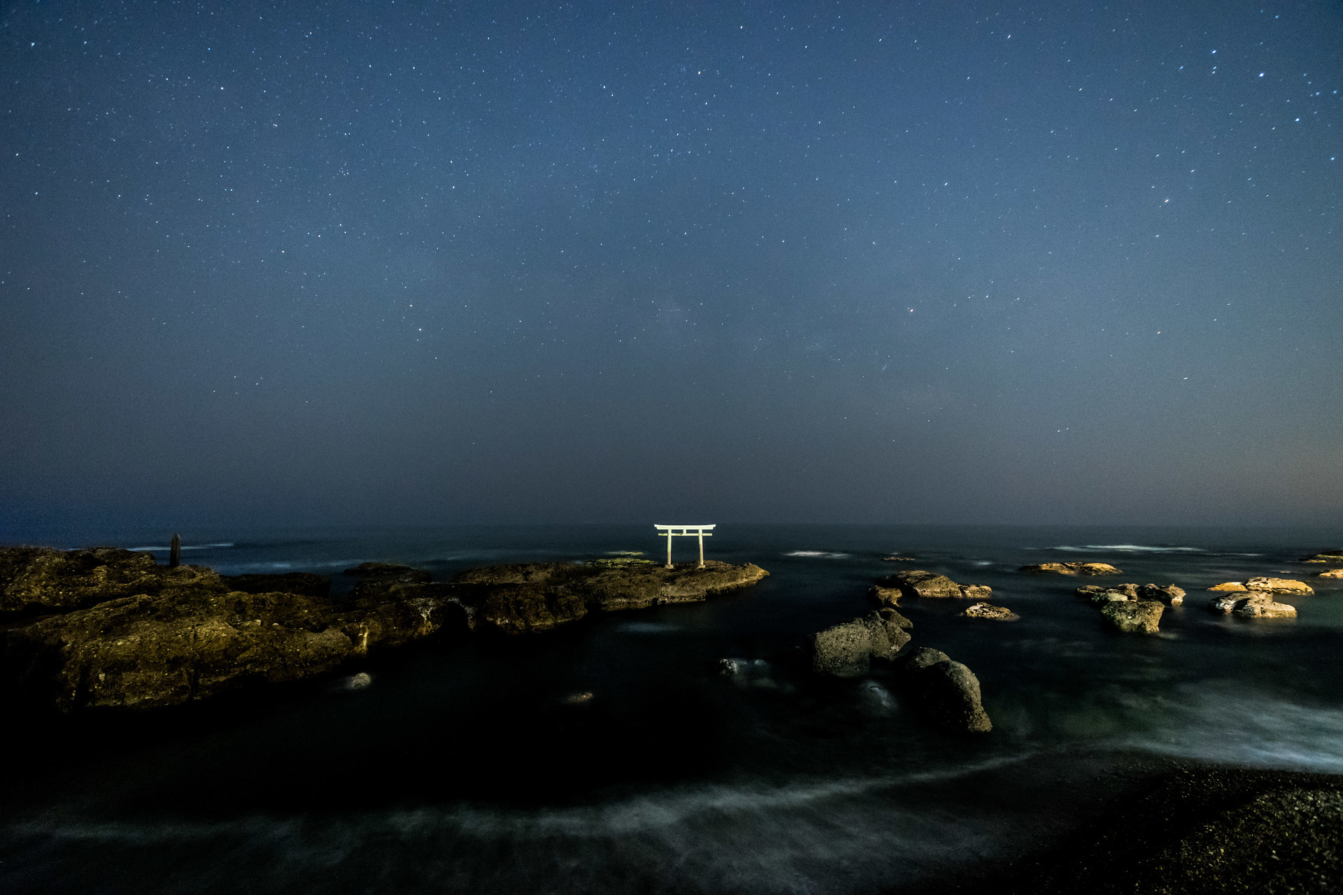 茨木県の星空スポット 大洗 神磯の鳥居 で天の川を撮影 ブログ